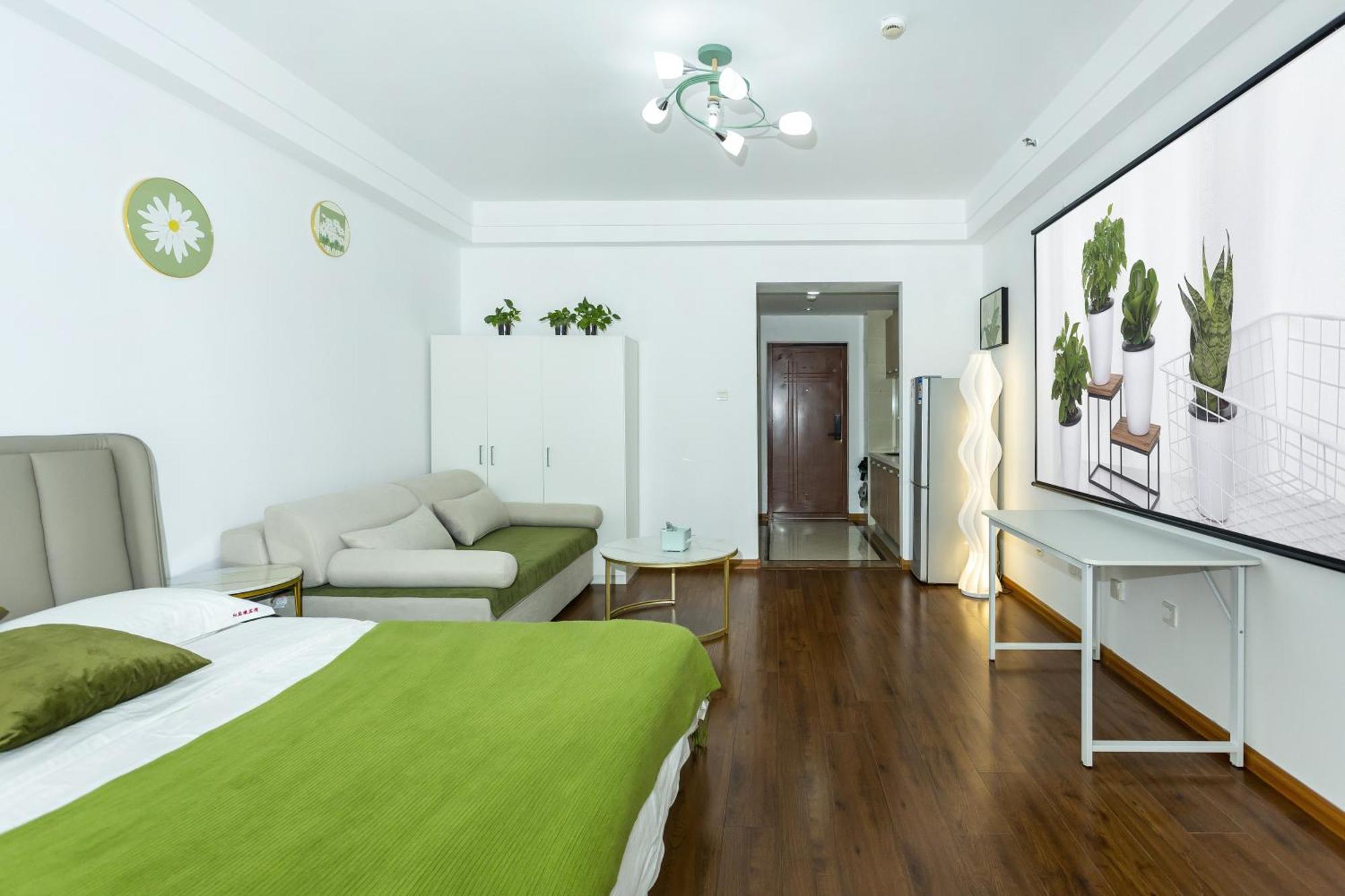 Dalian Hong XI Yuan Apartment Wanda Plaza Exterior photo