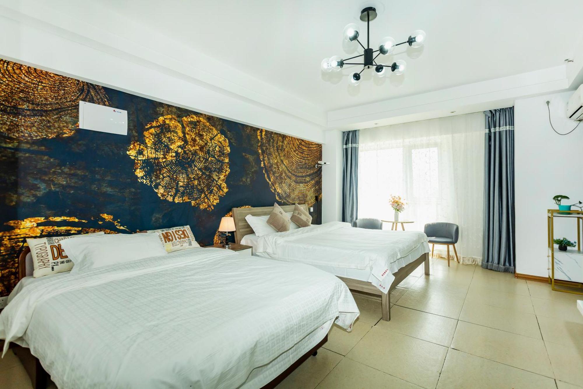 Dalian Hong XI Yuan Apartment Wanda Plaza Exterior photo