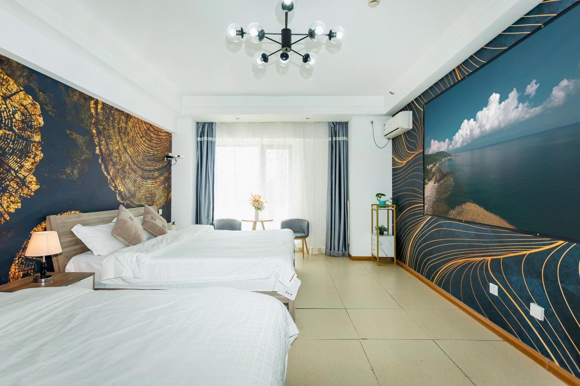 Dalian Hong XI Yuan Apartment Wanda Plaza Exterior photo